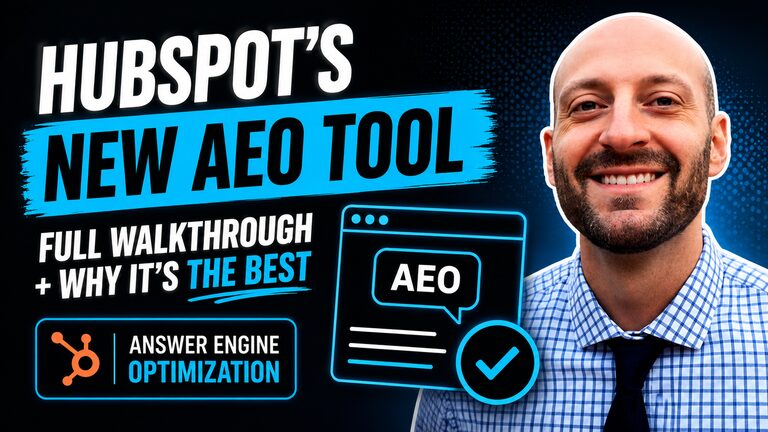 HubSpot's new AEO (Answer Engine Optimization) tool walkthrough, with Brian Gorman